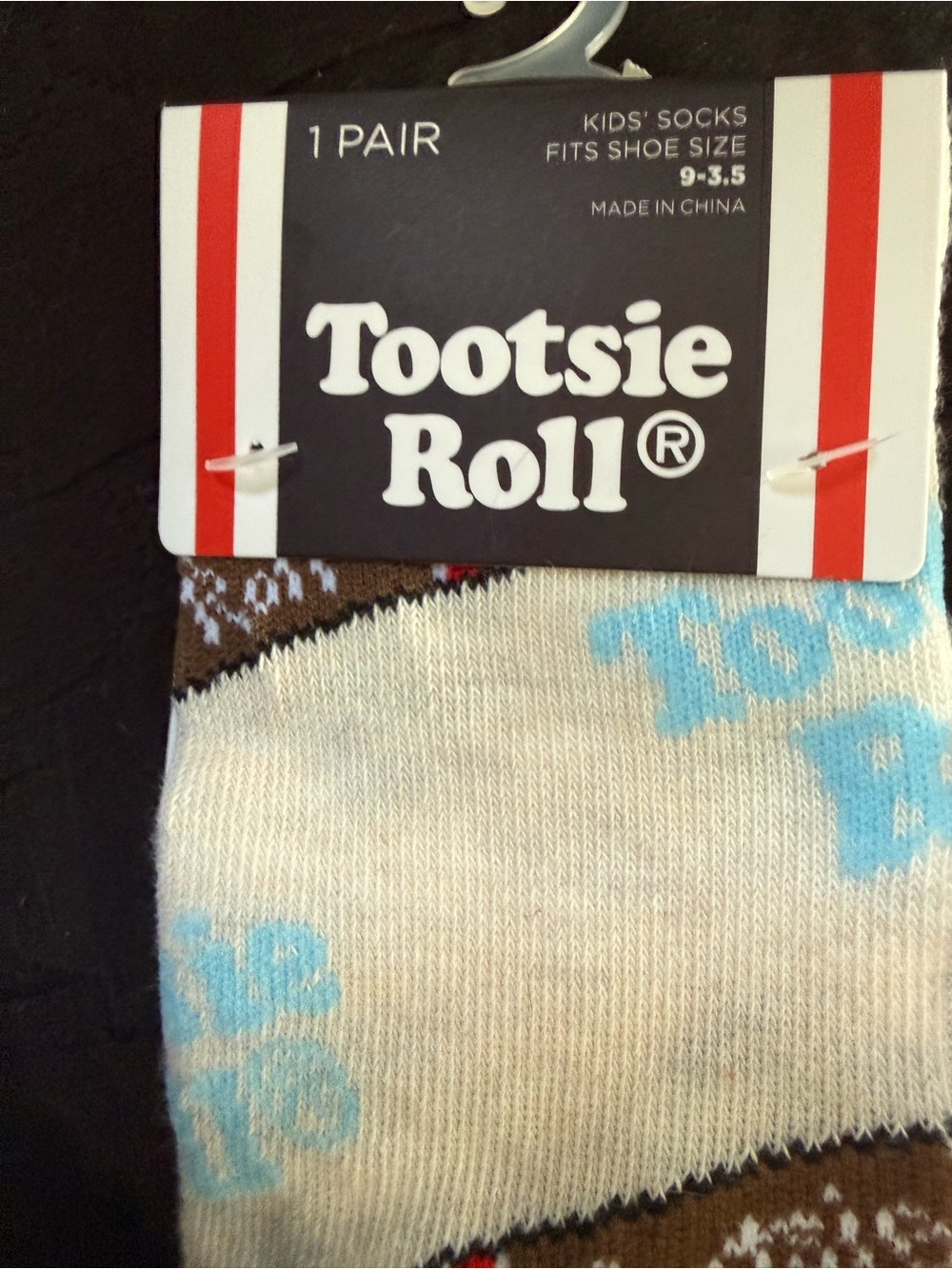 A Bathing Ape  Striped Crew Socks pink, blue, white, and red.
